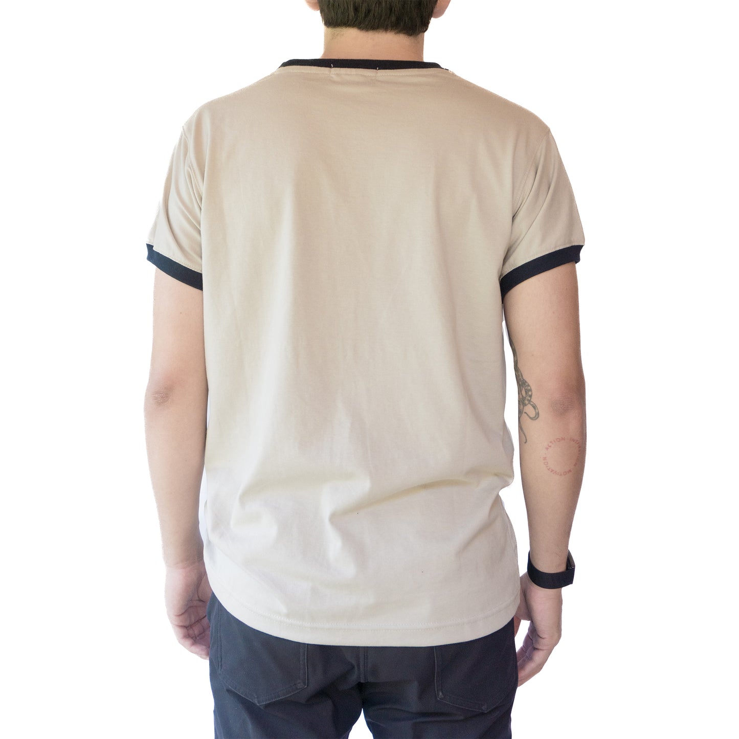Camiseta de Manga Corta Combinada