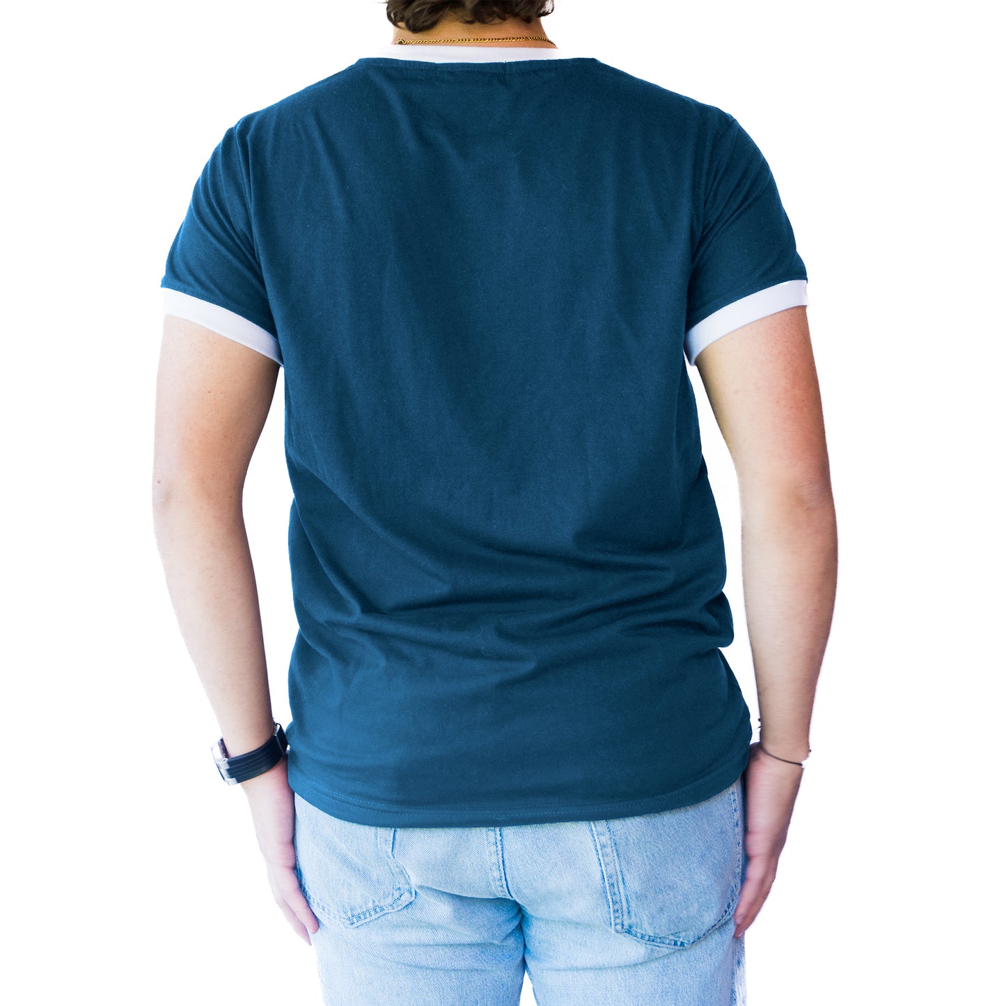 Camiseta de Manga Corta Combinada