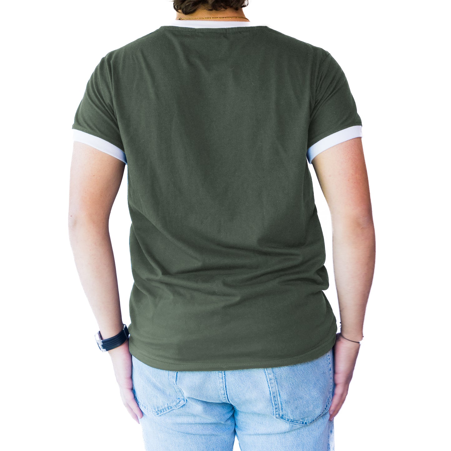 Camiseta de Manga Corta Combinada