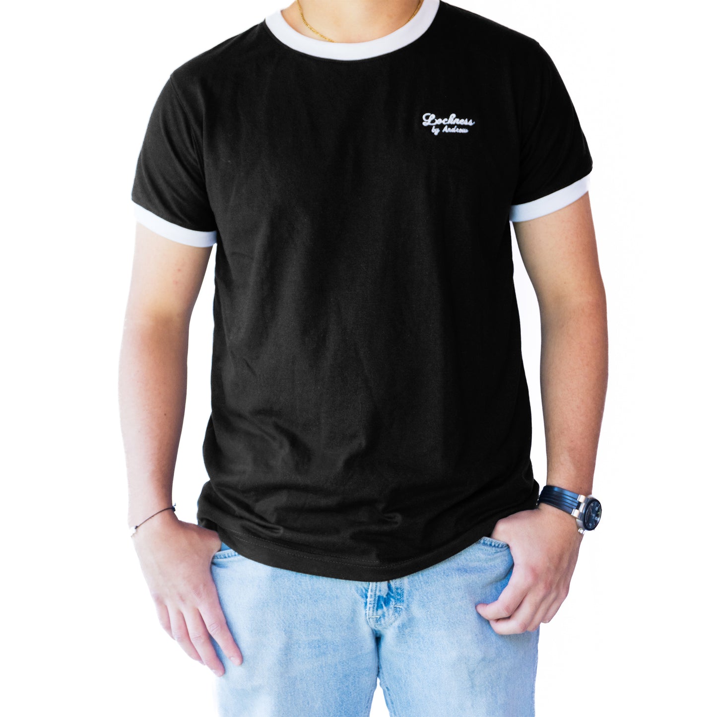 Camiseta de Manga Corta Combinada
