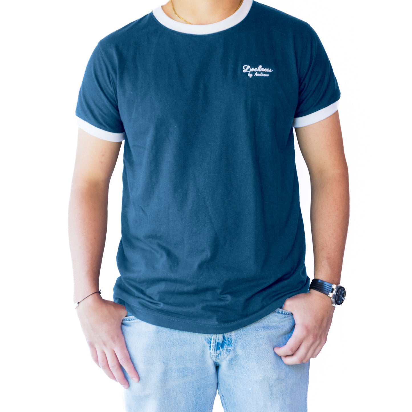 Camiseta de Manga Corta Combinada