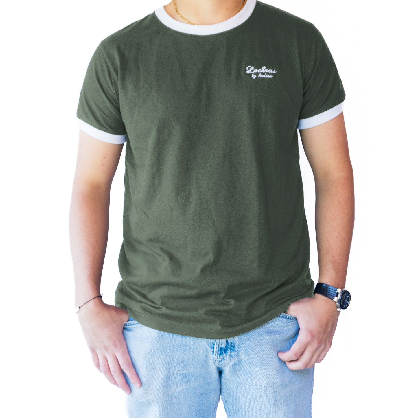 Camiseta de Manga Corta Combinada