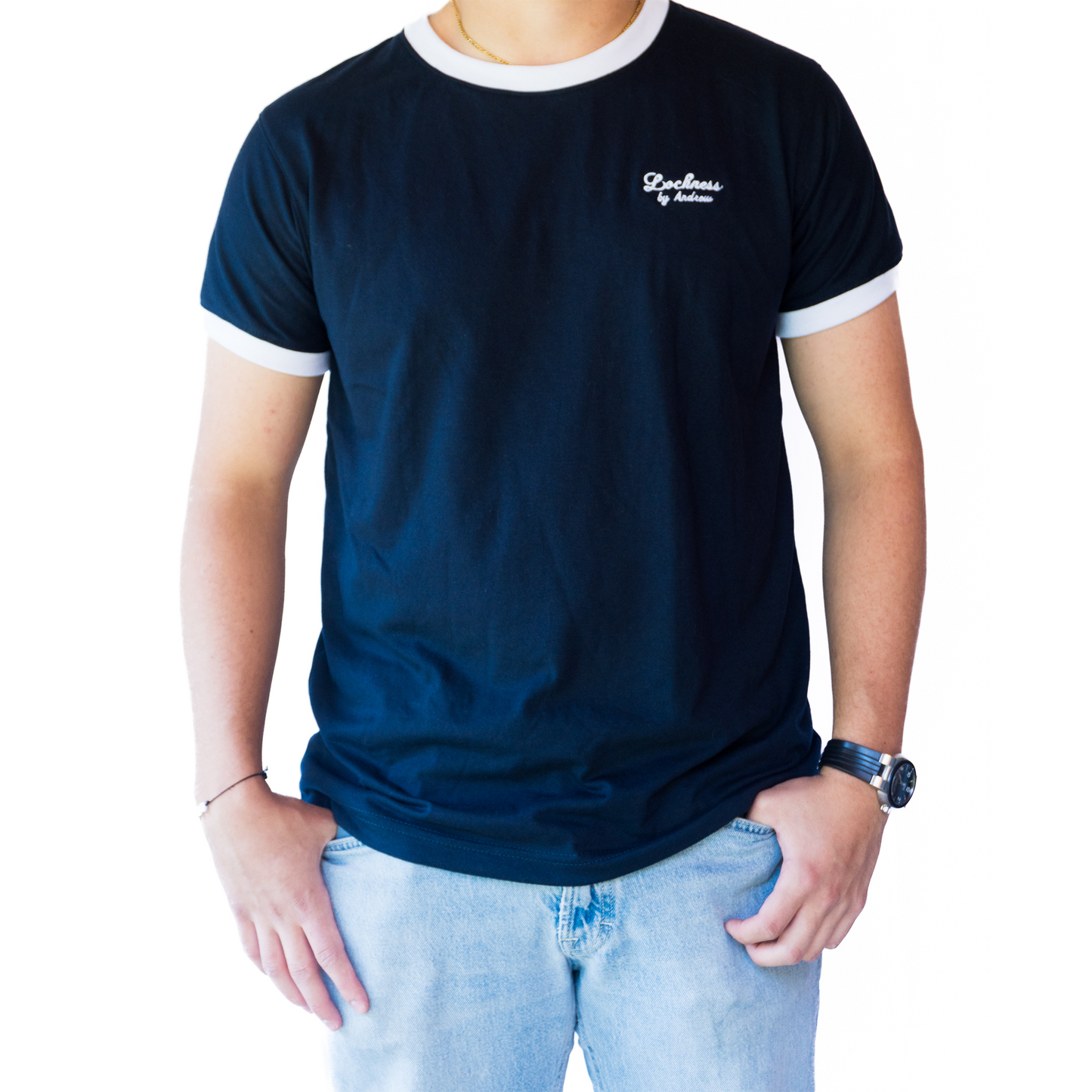 Camiseta de Manga Corta Combinada