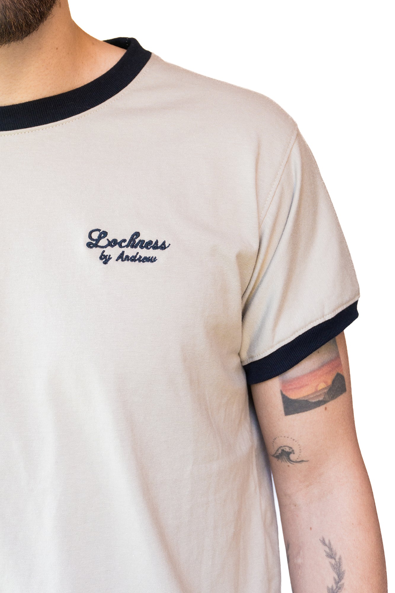 Camiseta de Manga Corta Combinada