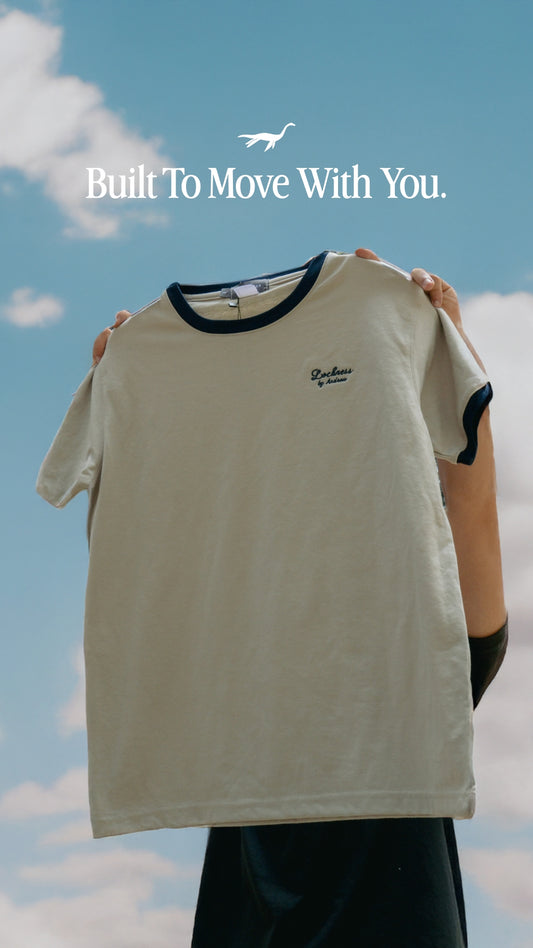 Camiseta de Manga Corta Combinada