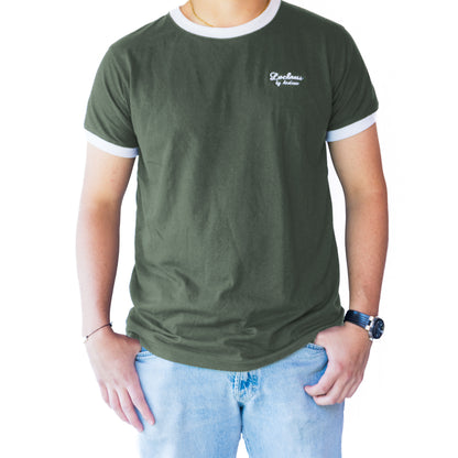 Camiseta de Manga Corta Combinada
