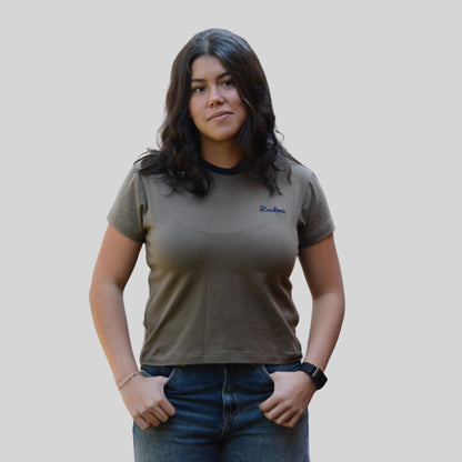 T-Shirt Bordado Lochness Mujer Slim Fit