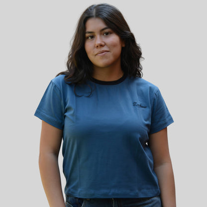 T-Shirt Bordado Lochness Mujer Slim Fit