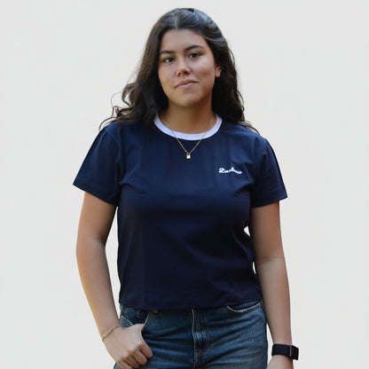 T-Shirt Bordado Lochness Mujer Slim Fit