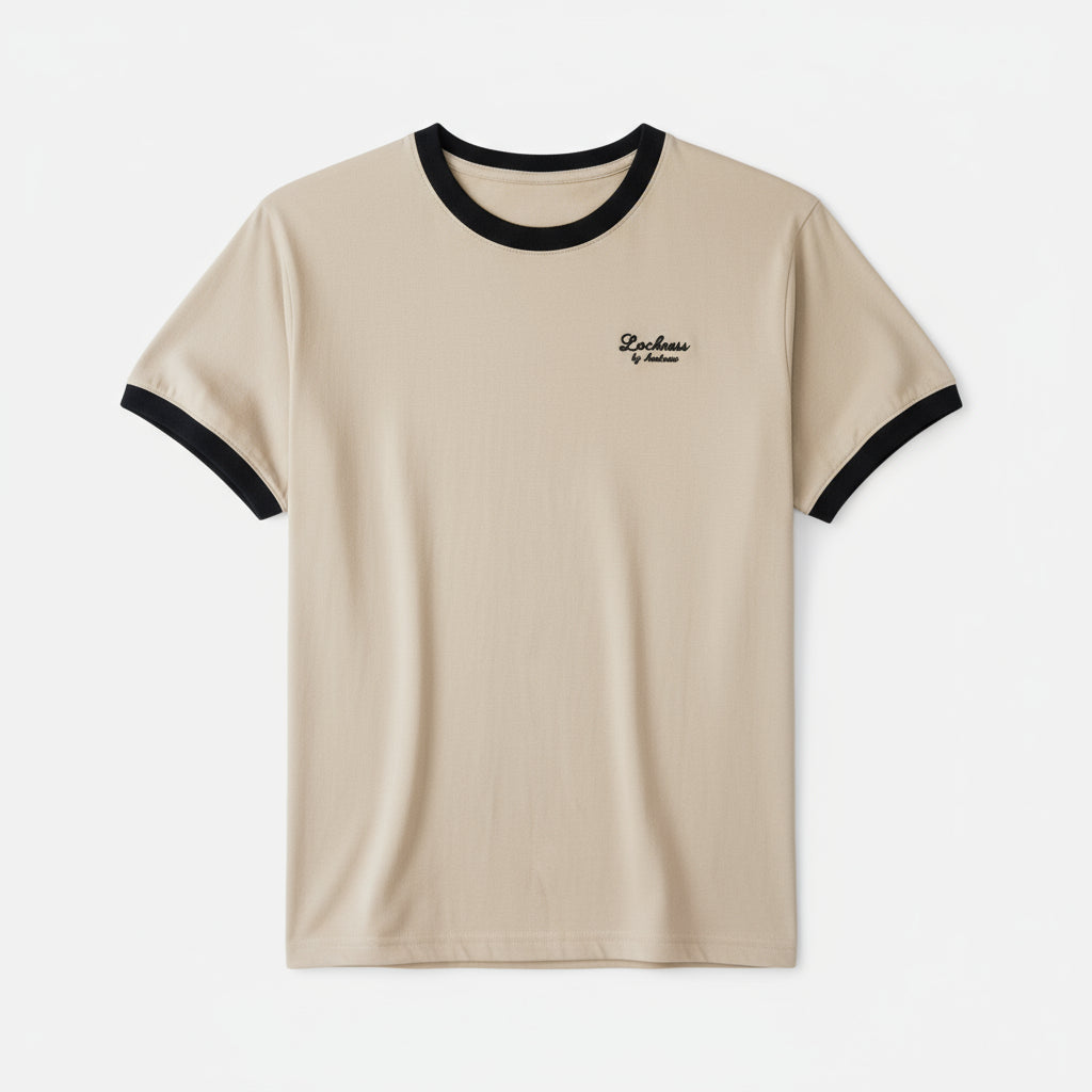 Camiseta de Manga Corta Combinada