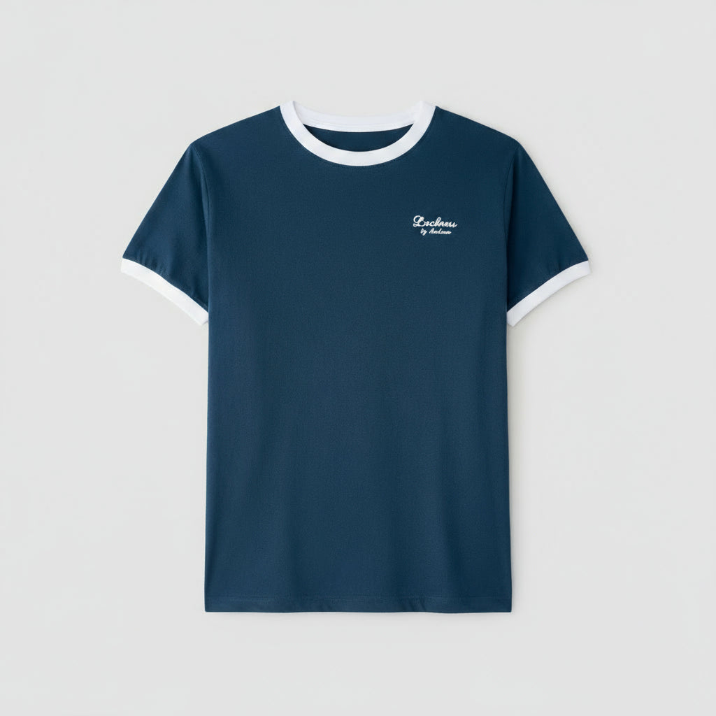 Camiseta de Manga Corta Combinada