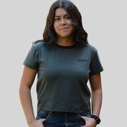 T-Shirt Bordado Lochness Mujer Slim Fit