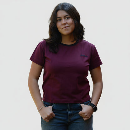 T-Shirt Bordado Lochness Mujer Slim Fit